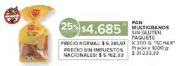 Carrefour Market Schar pan multigranos sin gluten paquete oferta