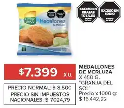 Carrefour Market Granja del sol medallones de merluza oferta