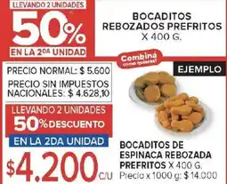 Carrefour Market Bocaditos de espinaca rebozada prefritos oferta