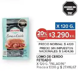 Carrefour Market Paladiní lomo de cerdo feteado oferta