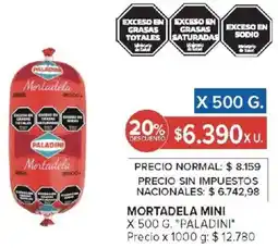 Carrefour Market Paladiní mortadela mini oferta