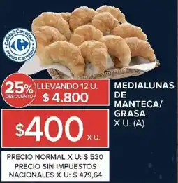 Carrefour Market Medialunas de manteca/ grasa oferta