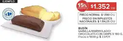 Carrefour Market Budín vainilla/marmolado/ chocolate/con chips oferta