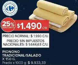 Carrefour Market Pionono tradicional/salado oferta