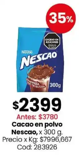 Coto Nescao cacao en polvo oferta