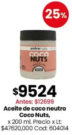 Coto Coco nuts aceite de coco neutro oferta