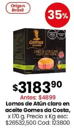 Coto Gomes da costa lomos de atún claro en aceite oferta