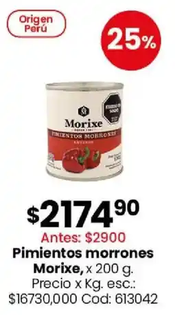 Coto Morixe pimientos morrones oferta
