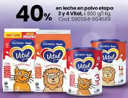 Coto Vital en leche en polvo etapa 3 y 4 oferta