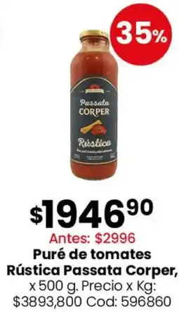 Coto Passata corper puré de tomates rústica oferta