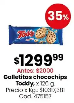 Coto Toddy galletitas chocochips oferta