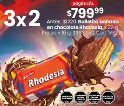 Coto Rhodesia galletita bañada en chocolate oferta