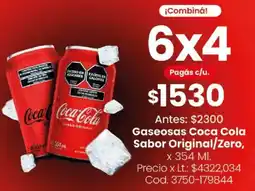 Coto Coca cola gaseosas sabor original/zero oferta