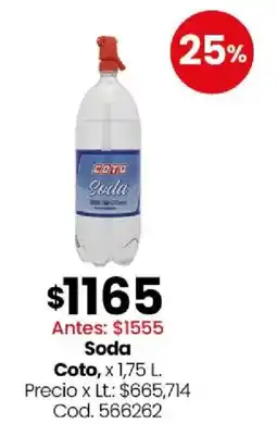 Coto Coto soda oferta