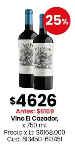Coto El cazador vino oferta