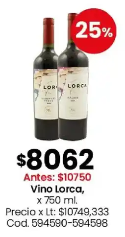 Coto Lorca vino oferta
