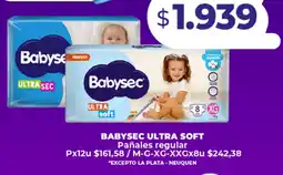 Supermayorista Vital Babysec ultra soft pañales regular oferta