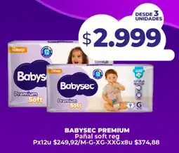 Supermayorista Vital Babysec premium pañal soft reg oferta