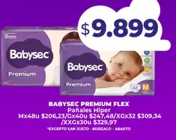 Supermayorista Vital Babysec premium flex pañales hiper oferta
