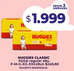 Supermayorista Vital Huggies classic pañal regular oferta