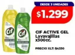 Supermayorista Vital Cif active gel lavavajillas oferta