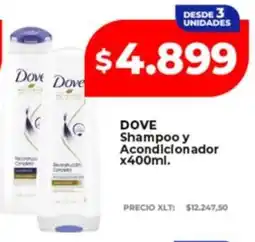 Supermayorista Vital Dove shampoo y acondicionador oferta