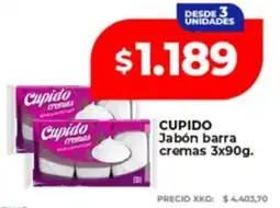 Supermayorista Vital Cupido jabón barra cremas oferta