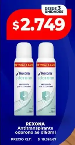 Supermayorista Vital Rexona antitranspirante odorono ae oferta