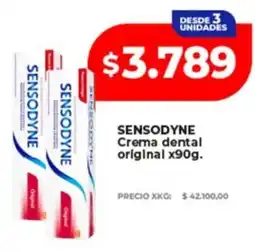 Supermayorista Vital Sensodyne crema dental original oferta