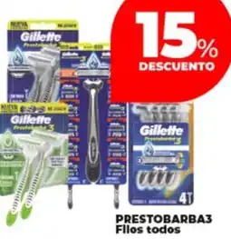 Supermayorista Vital Gillette prestobarba3 filos todos oferta