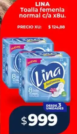 Supermayorista Vital Lina toalla femenla normal c/a oferta