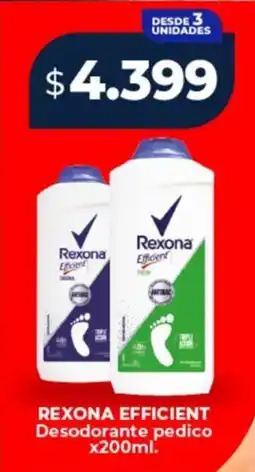 Supermayorista Vital Rexona efficient desodorante pedico oferta