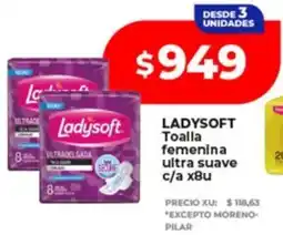 Supermayorista Vital Ladysoft toalla femenina ultra suave oferta