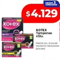 Supermayorista Vital Kotex tampones oferta
