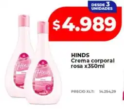 Supermayorista Vital Hinds crema corporal rosa oferta