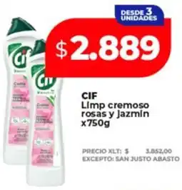 Supermayorista Vital Cif limp cremoso rosas y jazmin oferta