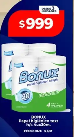 Supermayorista Vital Bonux papel higiénico text h/s oferta