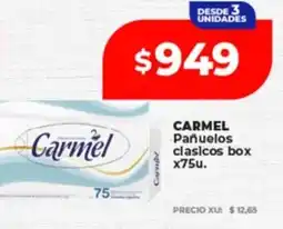 Supermayorista Vital Carmel pañuelos clasicos box oferta