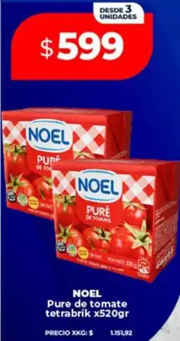 Supermayorista Vital Noel pure de tomate tetrabrik oferta