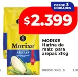 Supermayorista Vital Morixe harina de malz para arepas oferta