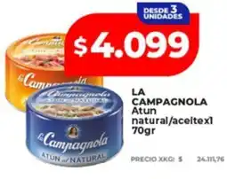 Supermayorista Vital La campagnola atún natural/acelte oferta