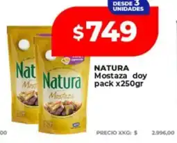 Supermayorista Vital Natura mostaza doy pack oferta