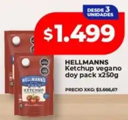 Supermayorista Vital Hellmann's ketchup vegano doy pack oferta