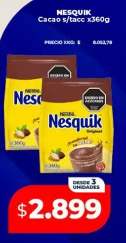 Supermayorista Vital Nesquik cacao s/tacc oferta