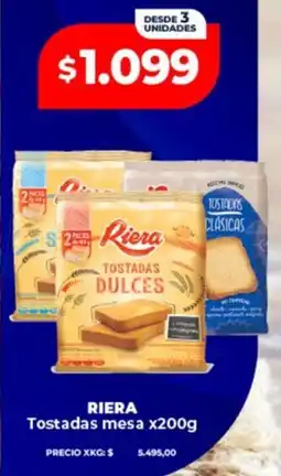 Supermayorista Vital Riera tostadas mesa oferta