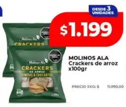 Supermayorista Vital Molinos ala crackers de arroz oferta