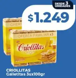 Supermayorista Vital Criollitas galletitas oferta