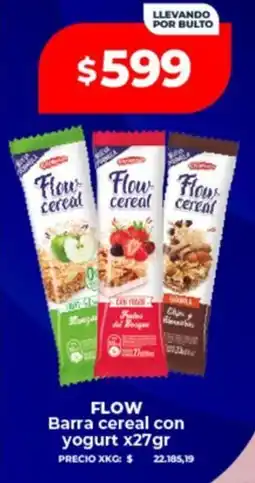 Supermayorista Vital Flow barra cereal con yogurt oferta