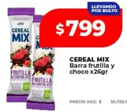 Supermayorista Vital Cereal mix barra frutilla y choco oferta