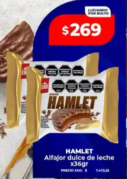 Supermayorista Vital Hamlet alfajor dulce de leche oferta